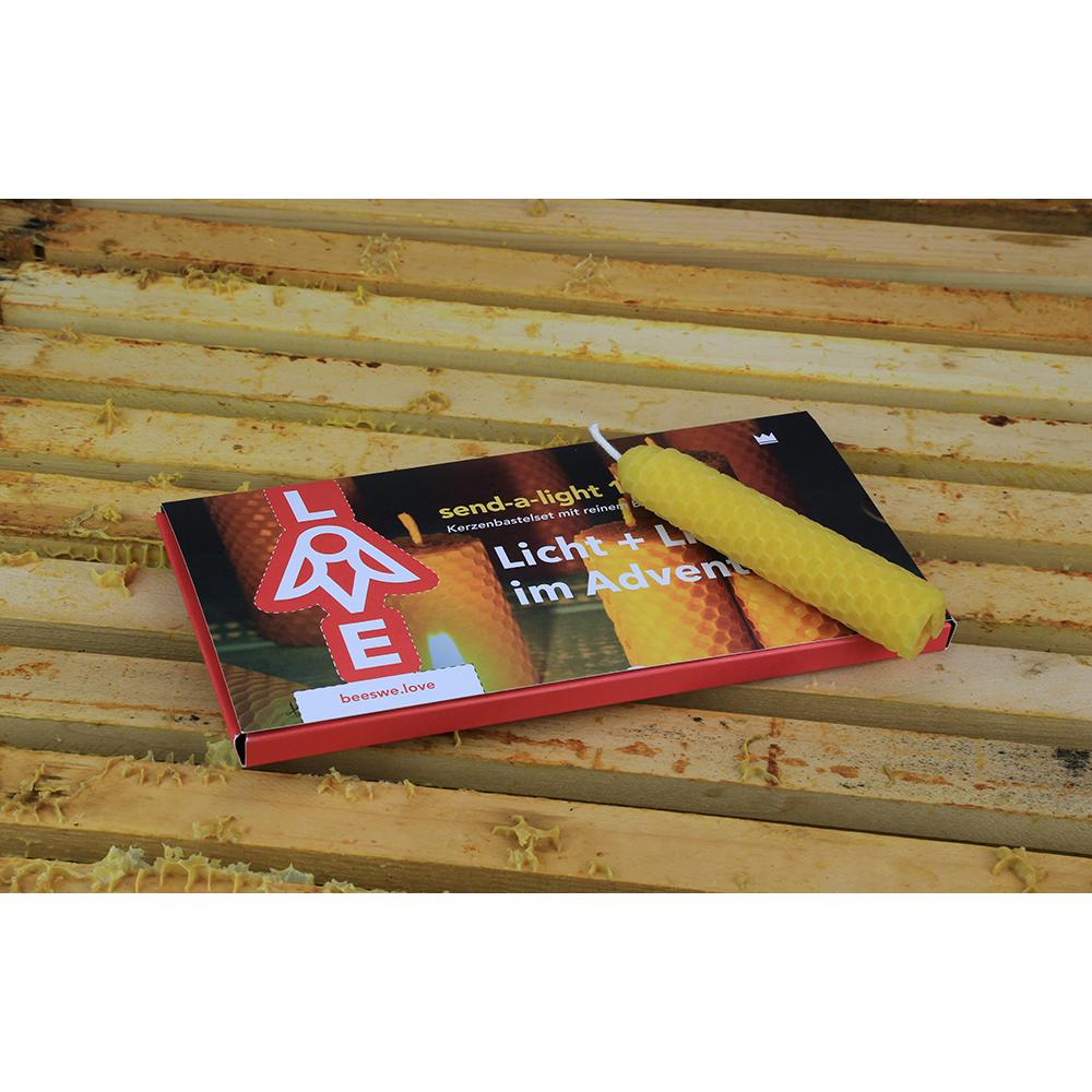 Kerze aus Bienenwachs