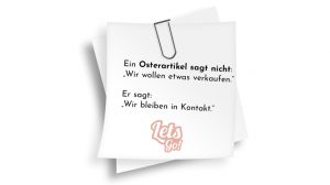 Werbeartikel zu Ostern mit Logo
