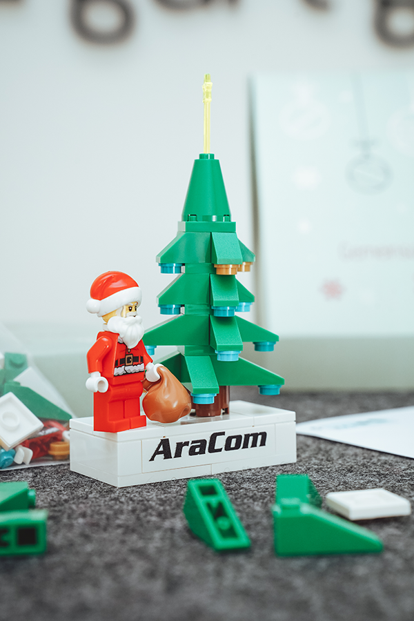 Weihnachtsbausatz aus Klemmsteinen