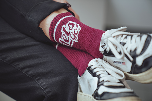 Socken mit Spruch Let`s Go