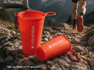Sonderanfertigung Werbeartikel Trailrun Trinkbecher
